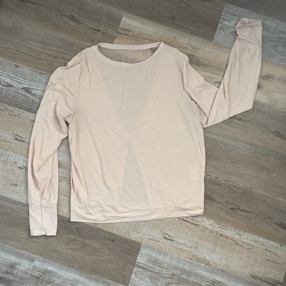 Zyia Open Back Long Sleeve-Coral
